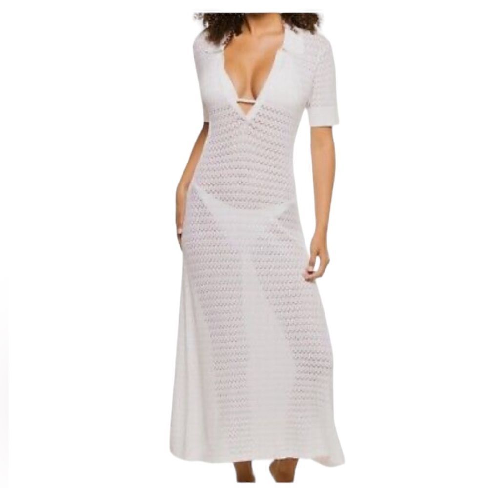 DEVON WINDSOR Nola White Maxi Dress L